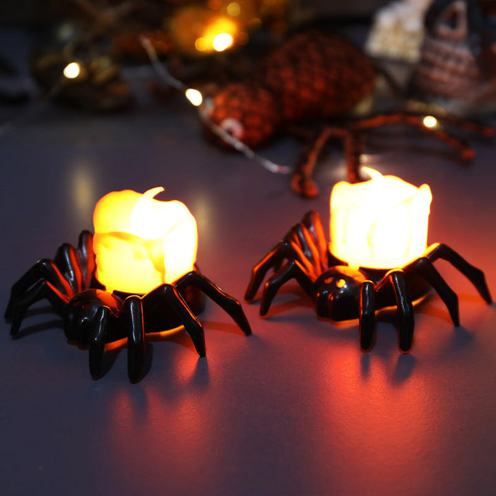 BowLift | ️Halloween Spider Tealights Spooky Electric Flickering Artificial Candles