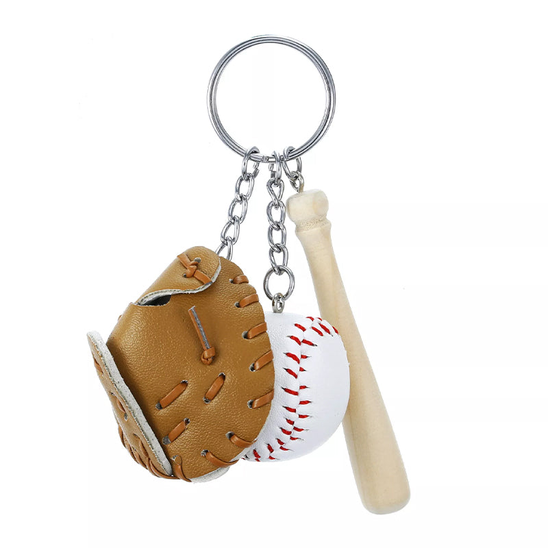 BowLift | Mini Baseball Glove Set Charm Keychain