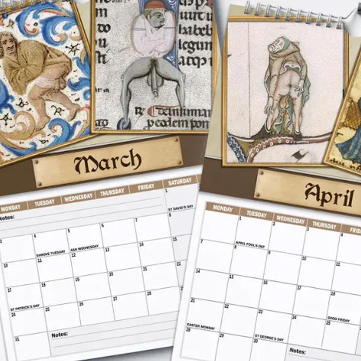 BowLift | Medieval Humor 2025 Wall Calendar