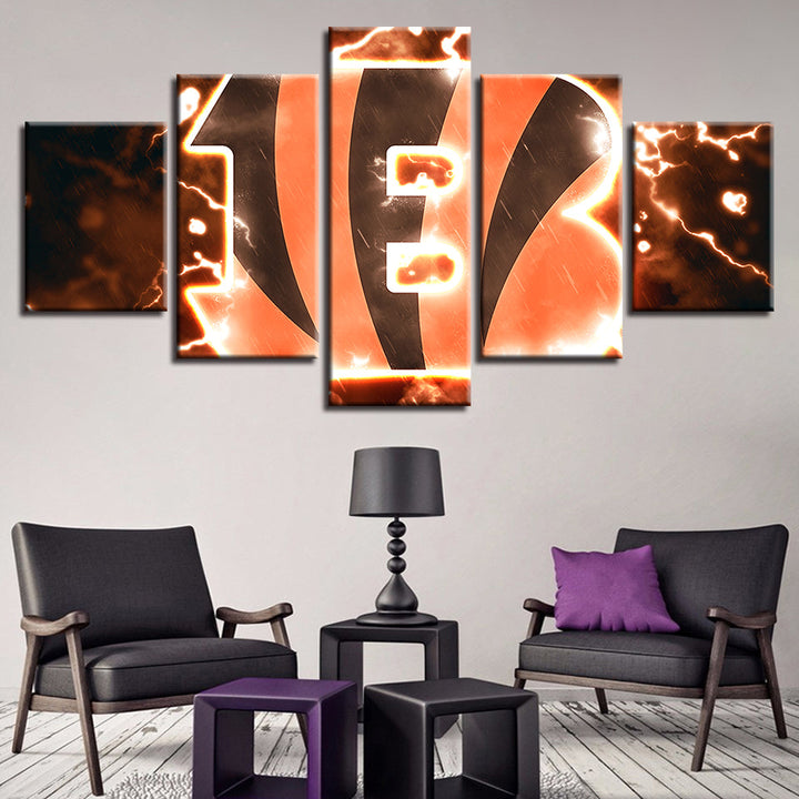 Cincinnati Bengals 5 Pieces-Canvas Wall Art Paintings | Bowlift