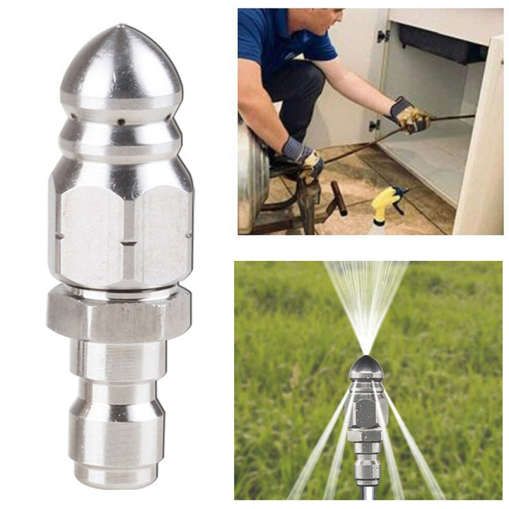 High pressure nozzle made of stainless steel for unclogging wastewater pipes | Bowlift