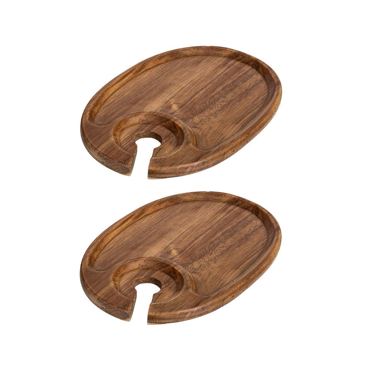 BowLift | Appetizer Plate with Wine Glass Holder