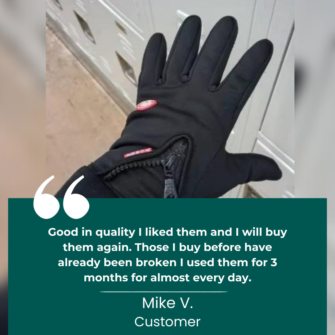 BowLift | Warm Waterproof Gloves: Thermal Gloves with Touch Screen | Biking, Golf, Raynaud's, and Winter Sports