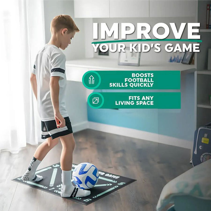 BowLift | SKILLZONE – Technical mat for soccer training with anti-slip socks, 2 × 2 m indoor