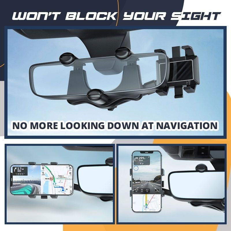 BowLift | Rotatable & Retractable Car Phone Holder