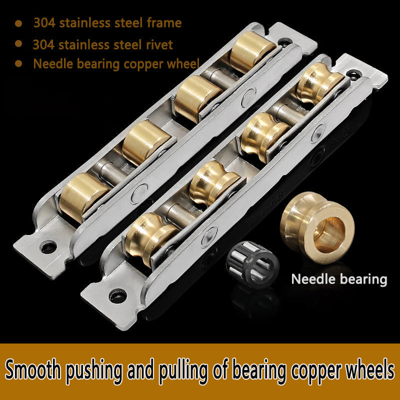 BowLift | Stainless Steel and Copper Pulley (2 pcs)