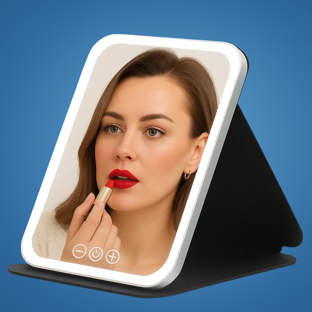 Adjustable 3-Colour Lighting – Rechargeable Portable Design – Perfect for Travellers & Beauty Fans Bowlift