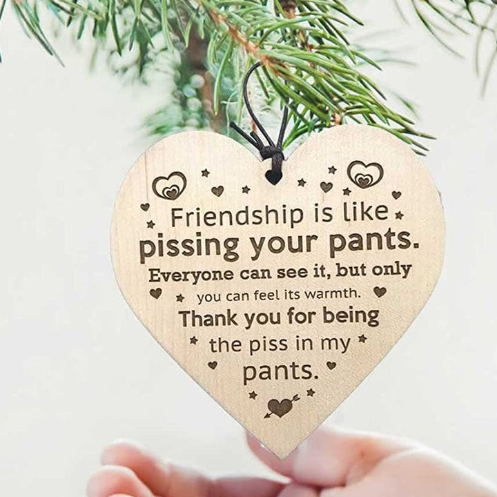 BowLift | Friendship Wood Pendant Christmas Tree Decor (3 Pieces)