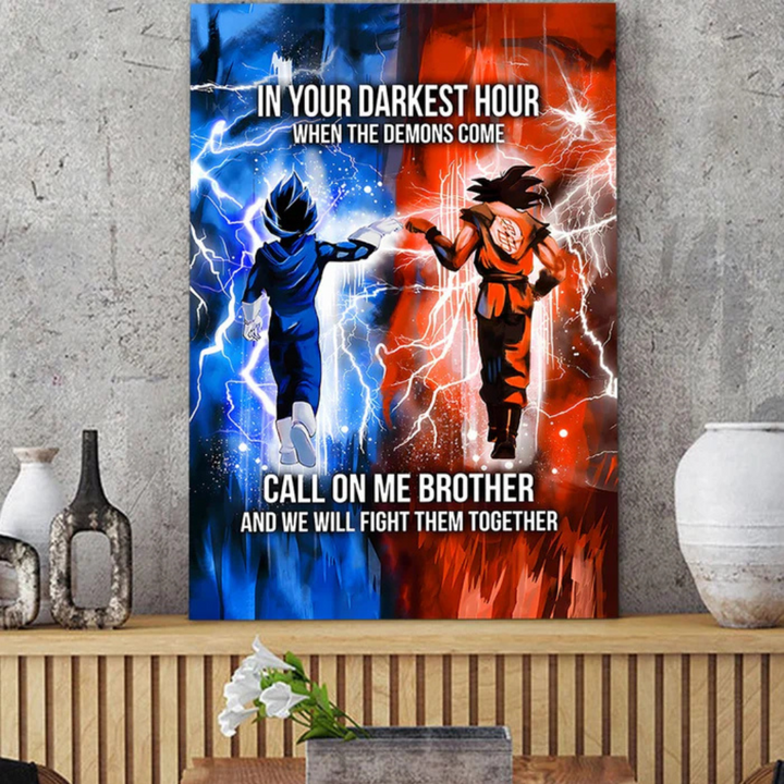 Brotherhood Strength Canvas Wall Art | Bowlift