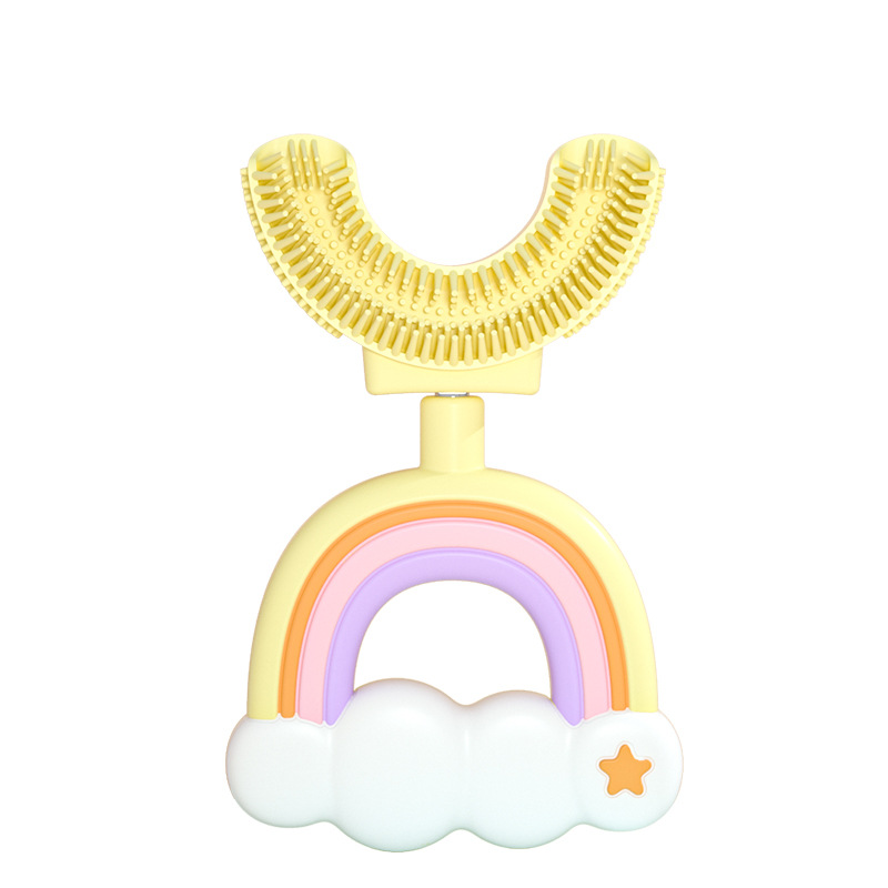 BowLift | Silicone Children's Toothbrush U-Design Rainbow