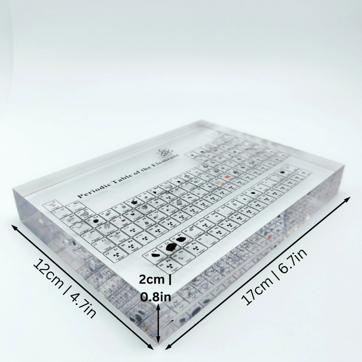 BowLift | Crystal Clear Periodic Table Display | Educational Acrylic Decor for Home, Classroom & Science Enthusiasts