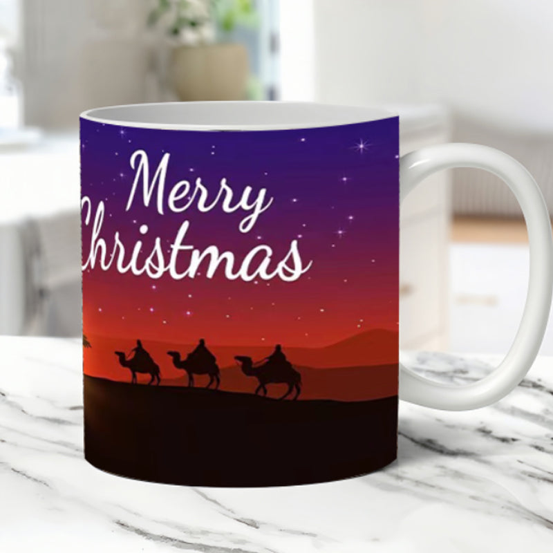 BowLift | Vintage Christmas Nativity Scene Mug