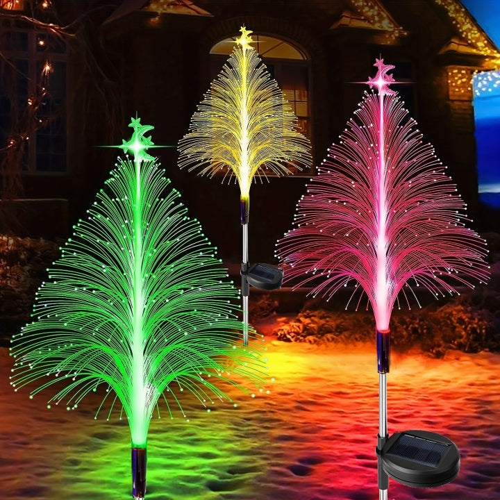 BowLift | LightGarden Solar Set – 3 Color Changing LED Garden Lights on Solar Power