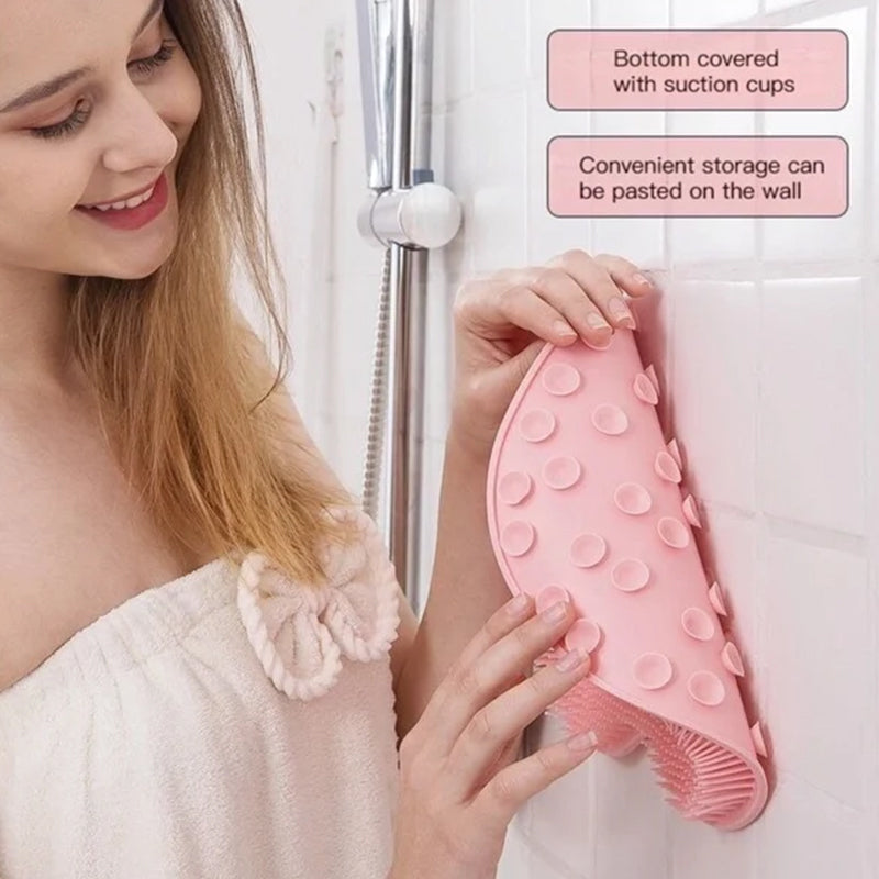 Shower Foot & Back Scrubber, Anti-Skid Bathroom Silicone Massage Pad | Bowlift