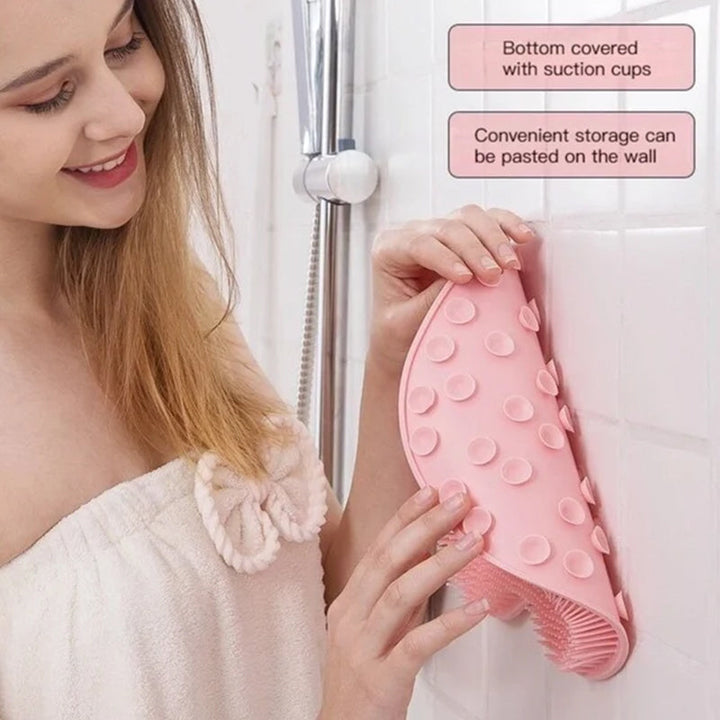 Shower Foot & Back Scrubber, Anti-Skid Bathroom Silicone Massage Pad | Bowlift