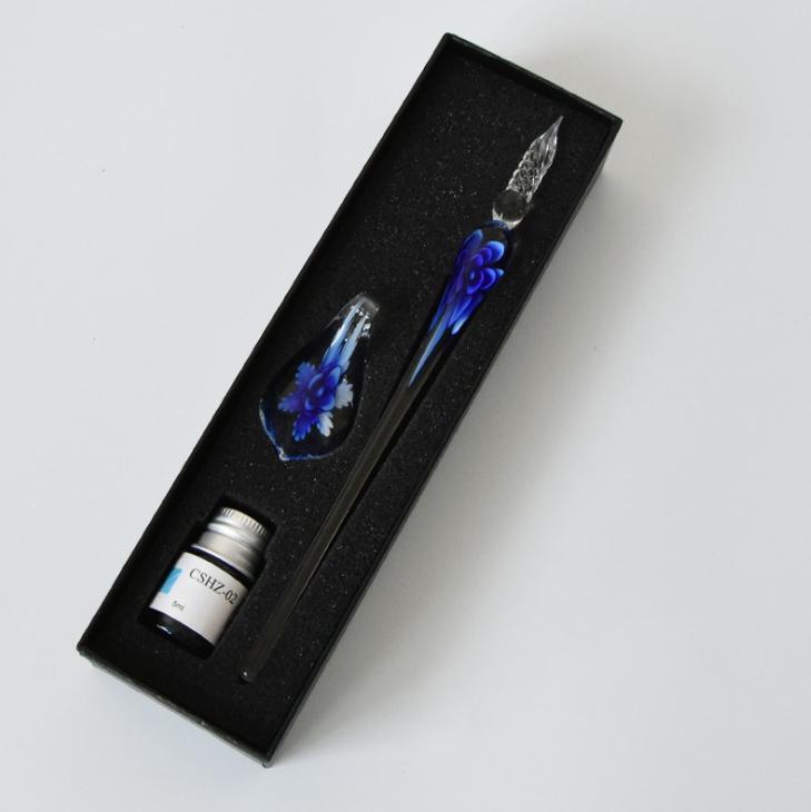 BowLift | Glass Calligraphy Pen Set with Ink and Pen Holder
