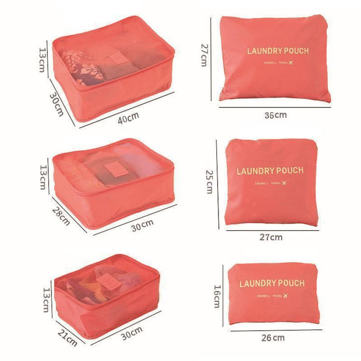 BowLift | 6-Piece Travel Set Storage Cubes for Clothes and Accessories