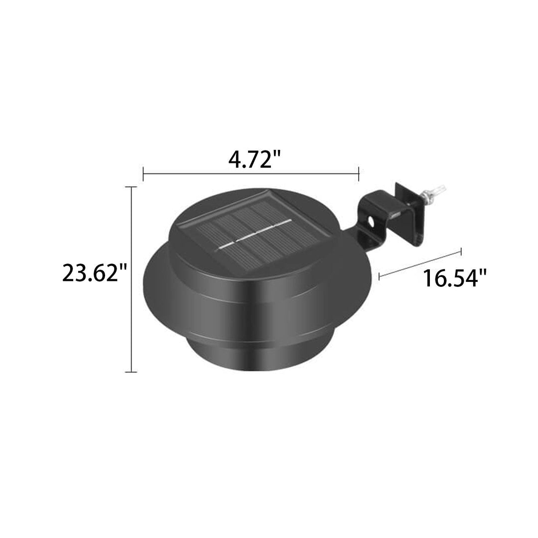 Solar Cylinder LED Outdoor Waterproof Fence Wall Sconce Lamp | Bowlift