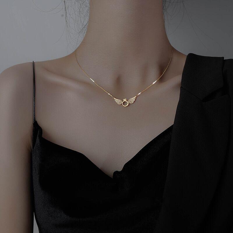 BowLift | Sterling Silver Angel Wing Necklace