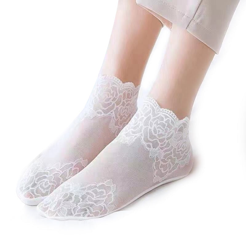 BowLift | Ladies Fashion Lace Socks (6 Pairs)