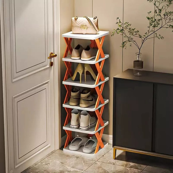 6 layer Simple Shoe Rack Plastic Simple Shelf (Free Delivery) Bowlift
