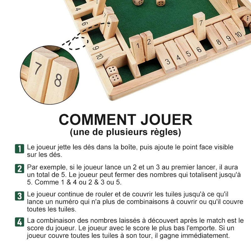 Wooden game board with lockable spinning | Bowlift