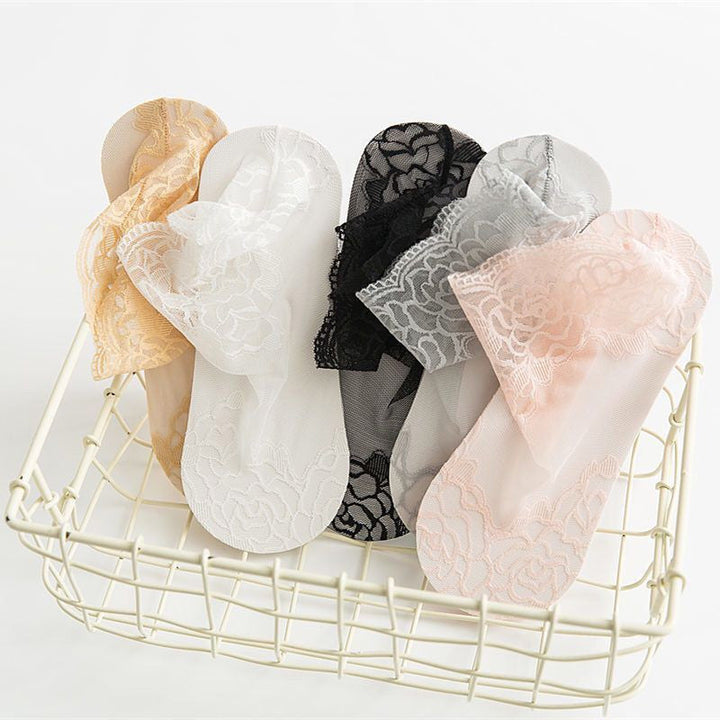 BowLift | Ladies Fashion Lace Socks (6 Pairs)
