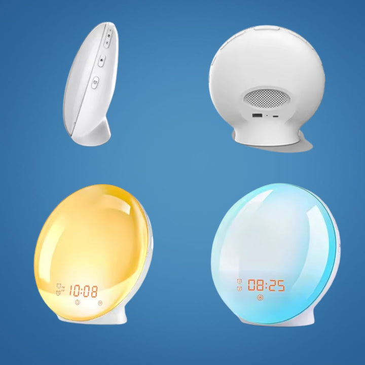 LumiRise | Sunrise Alarm Clock – Natural Wake-Up Light – Ambient Lighting – Ideal for Dark Mornings Bowlift