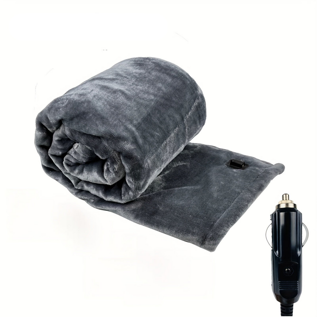12V Heated Car Bowliftanket - Soft Flannel Bowliftanket with Overheat Protection for Car and Camping | Bowlift