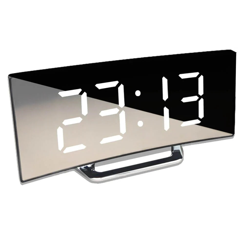 BowLift | Curved LED Digital Alarm Clock in Modern Style