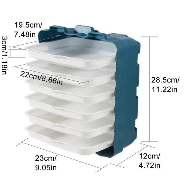 Wall Mount 6pcs Tray Organizer Bowlift