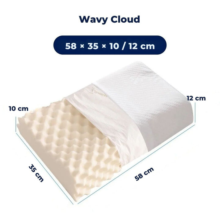 EcoNeck Comfort | 100% Natural Latex Orthopedic Pillow - for Neck Pain - Comfortable and Supportive Pillow - Better Sleep - Wellness Bowlift