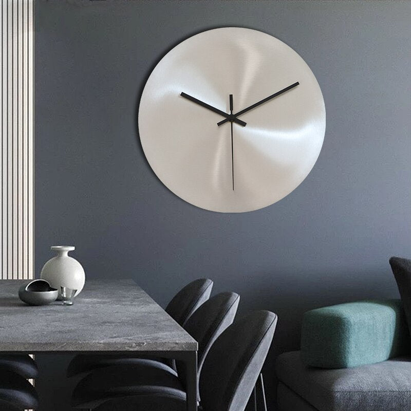 TijdStaal Wall Clock – Modern Stainless Steel Clock with Sleek Design and Large Numbers | Bowlift
