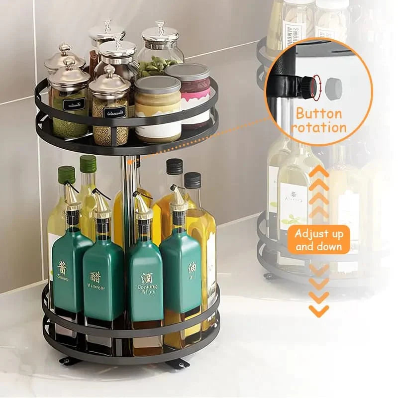 360° Rotating Storage Rack Organizer Round (Premium) Bowlift