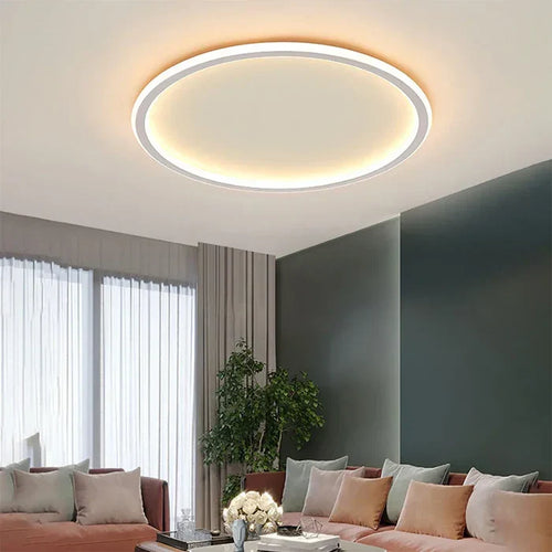 Scandinavian Round Ceiling Lamp - AuroraSphere | Bowlift