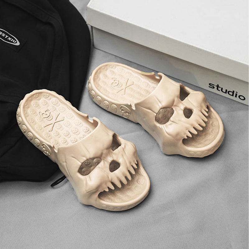 BowLift | Skull Design Single Band Slippers