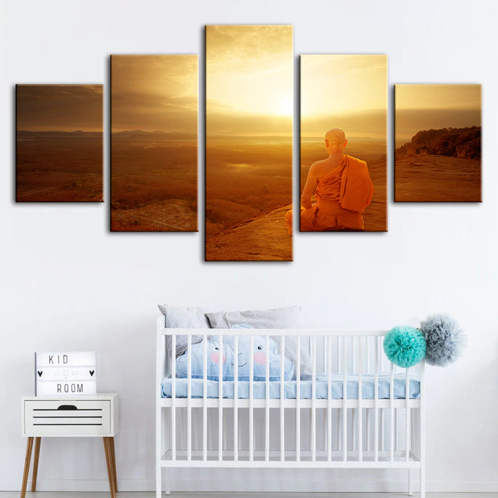 Warm Morning 5 Piece - Canvas Wall Art Painting | Bowlift