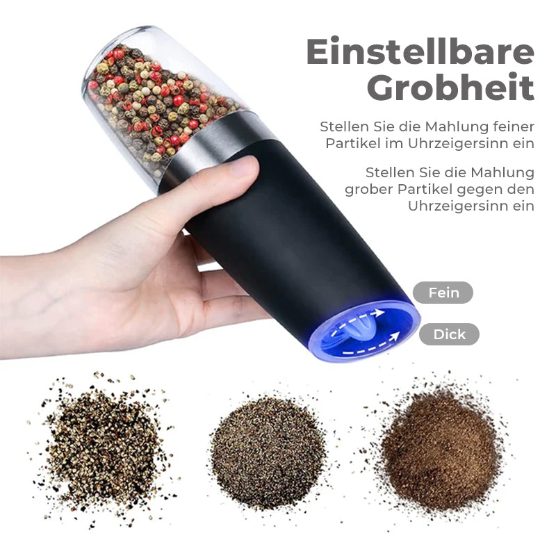 BowLift | electric gravity induction salt and pepper mill