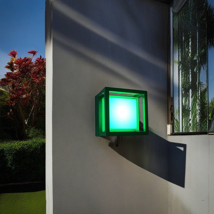 Modern Minimalist Waterproof Square Aluminum Acrylic LED Outdoor Wall Sconce Lamp For Garden | Bowlift