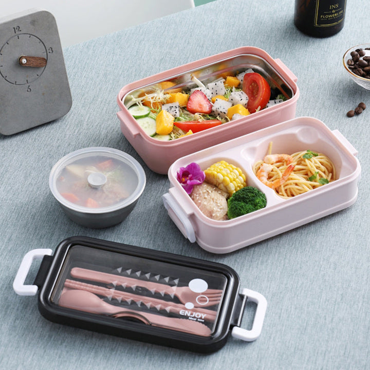 Portable Three Stackable Lunch Box | Bowlift