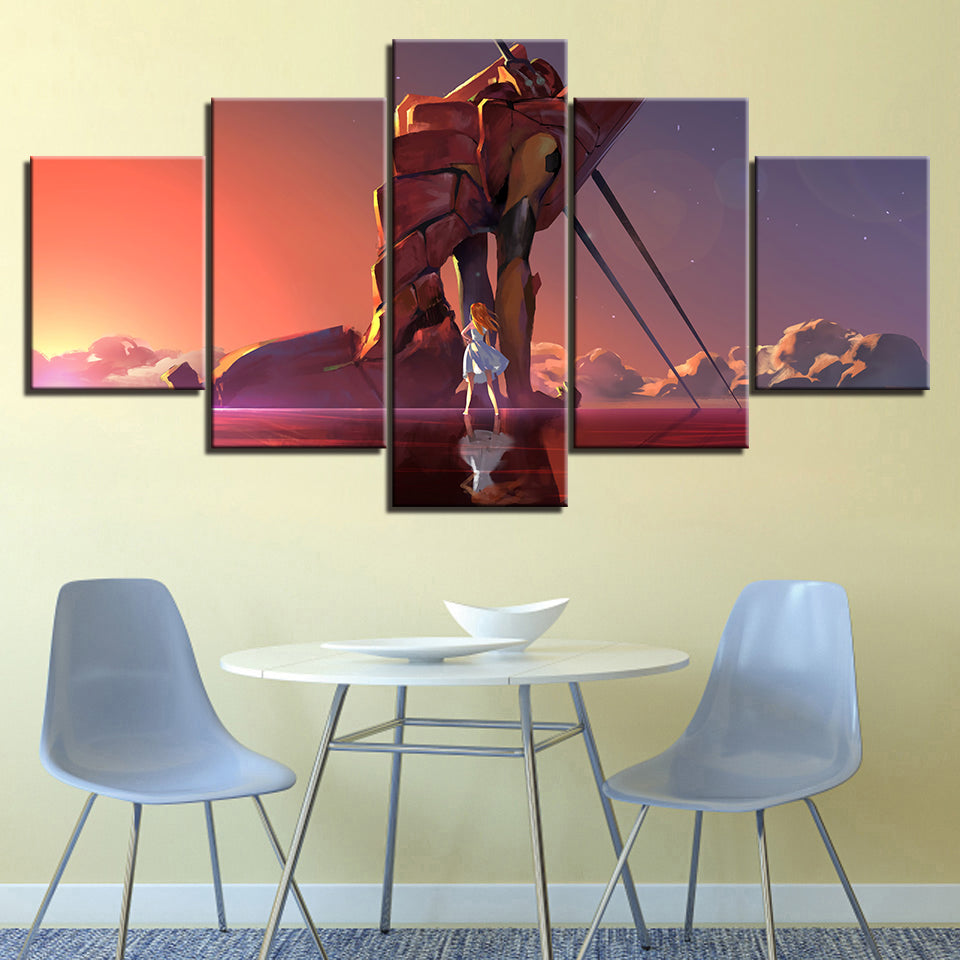 Woman Looking At A Rock - Canvas Wall Art Painting | Bowlift