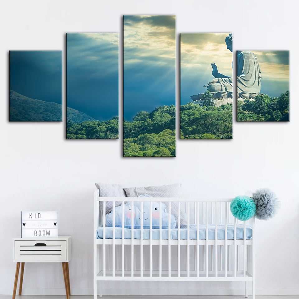 Secret Sky 5 Piece - Canvas Wall Art Painting | Bowlift