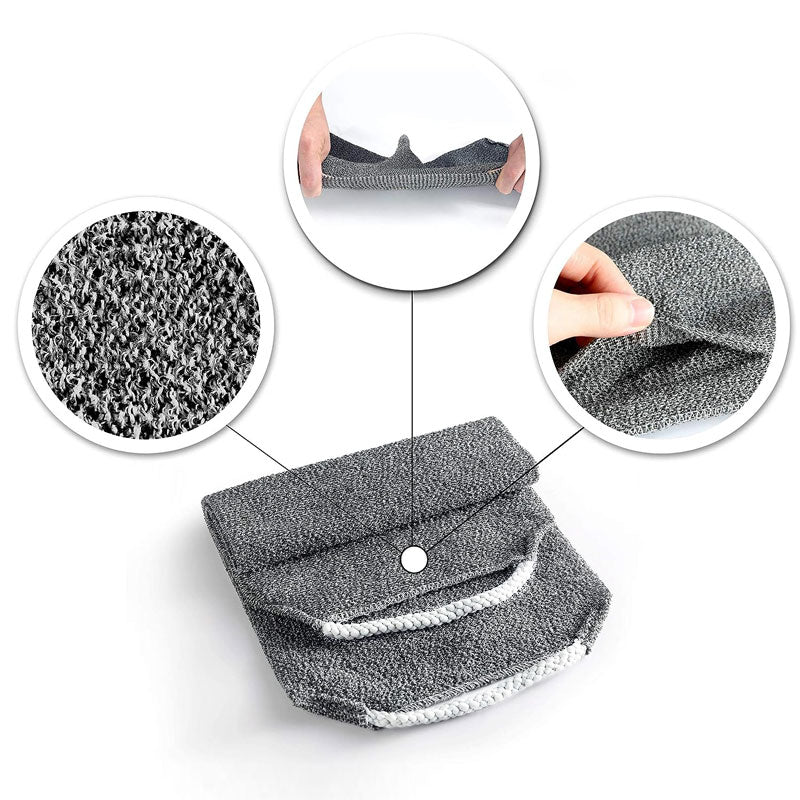 Stretchable Back Rub Bath Towel | Bowlift