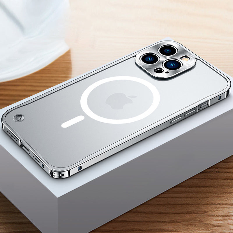 Magnetic phone case for iPhone with metal frame | Bowlift
