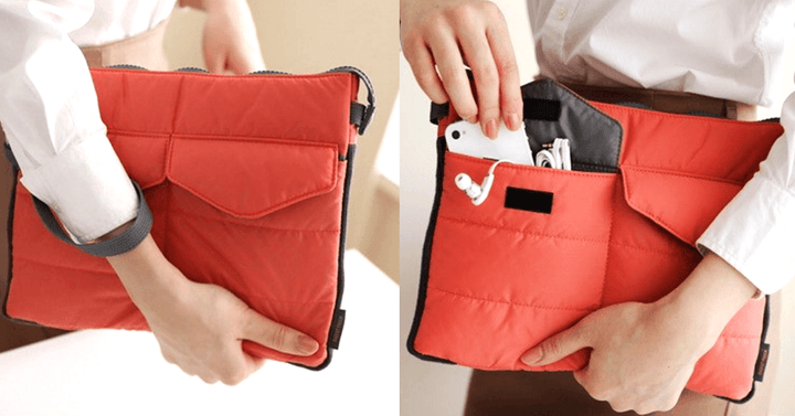 BowLift | Slim Bag-in-Bag - Made of polyester - Portable & small - Multiple zippered pockets - Easily fits in your suitcase