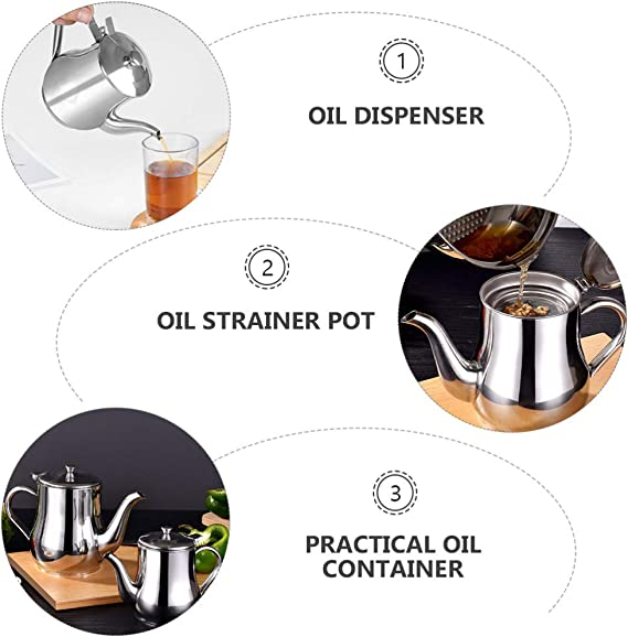 BowLift | Oil filter jug in stainless steel