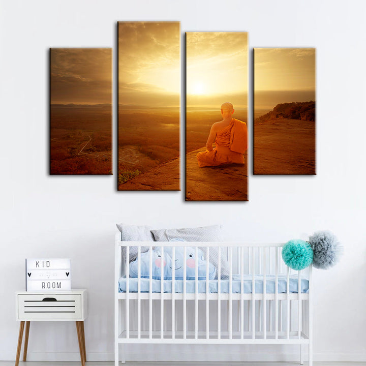Warm Morning 4 Piece - Canvas Wall Art Painting | Bowlift
