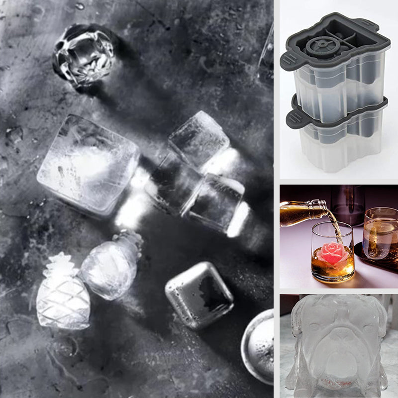 BowLift | Creative Bulldog Ice Mold made of Silicone