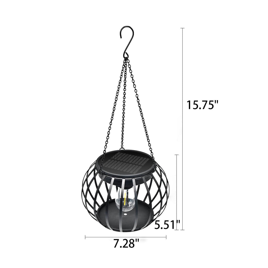 Solar Pumpkin Lantern Design LED Outdoor Hanging Decorative Light | Bowlift