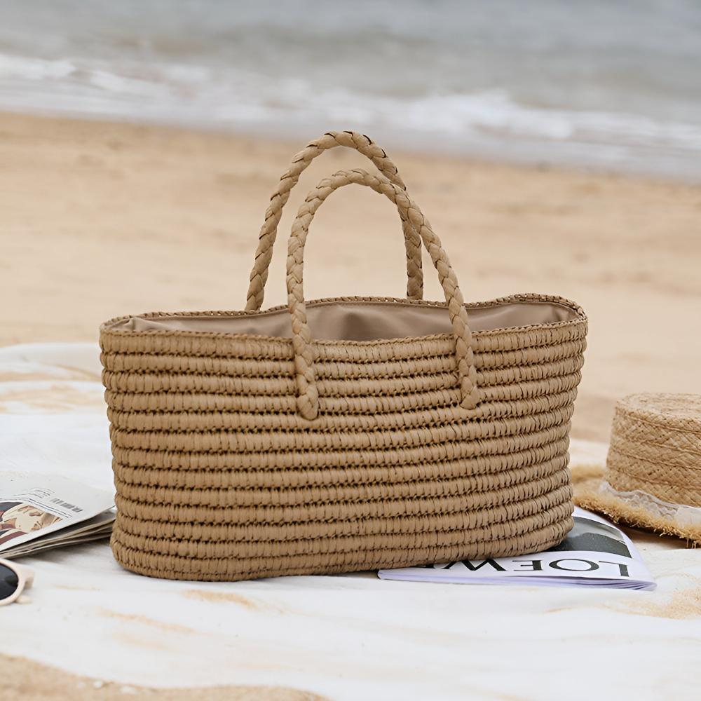 BowLift | Woven Straw Tote Bag